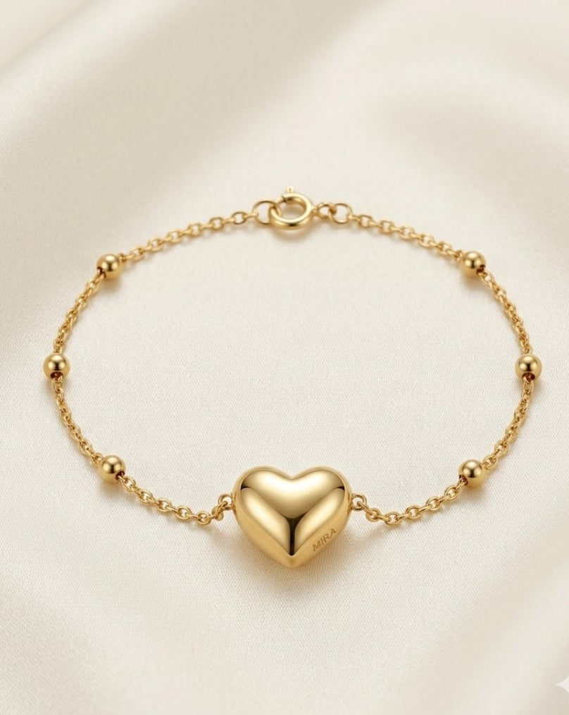 Stainless Steel Heart Bracelet