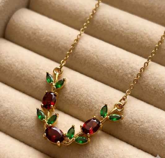 Royal Tulip Crystal Necklace