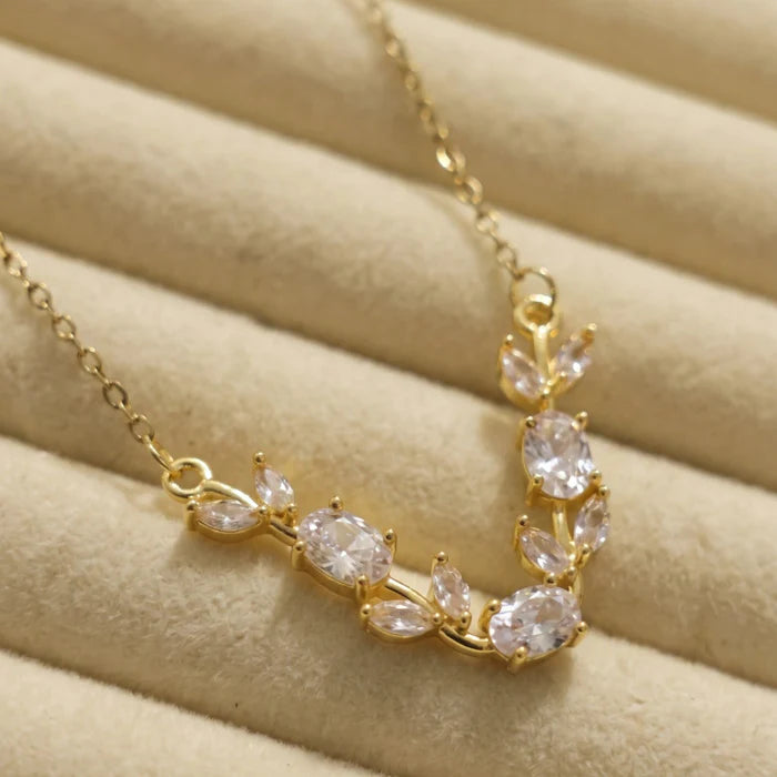Royal Tulip Crystal Necklace