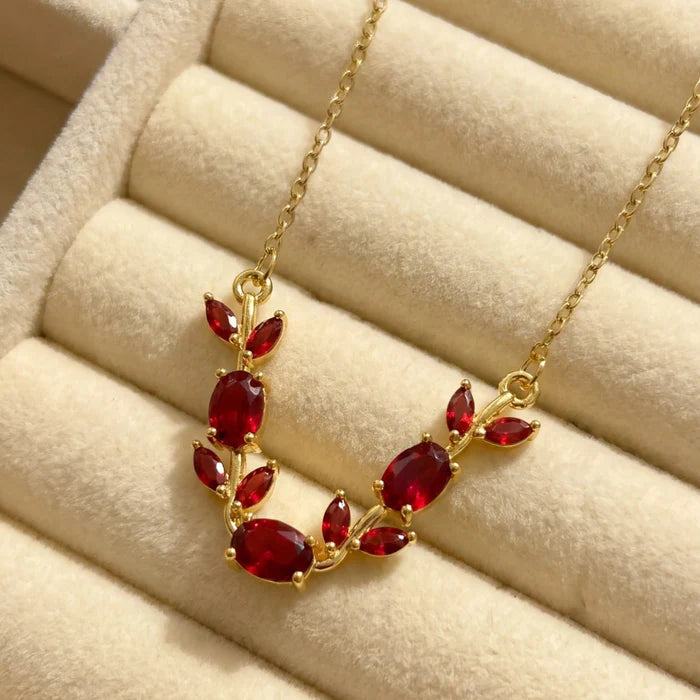 Royal Tulip Crystal Necklace