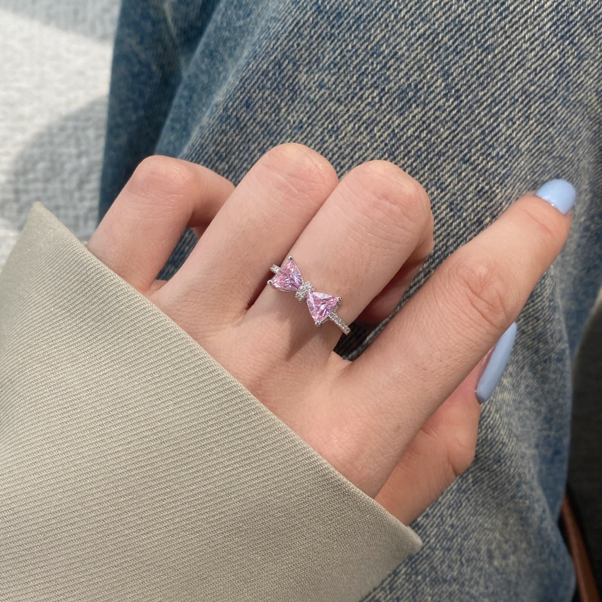 Dream Pink Bow Promise Ring