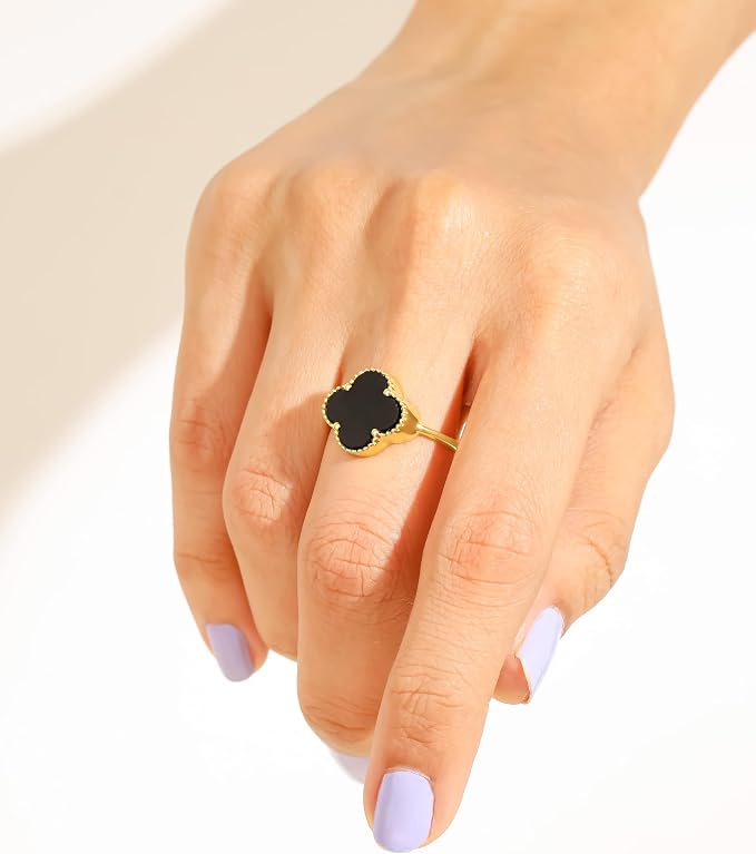 Black Clover Adjustable Ring